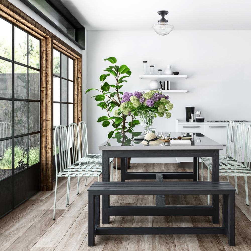 Design House  Schoolhouse Ceiling Light in Matte Black