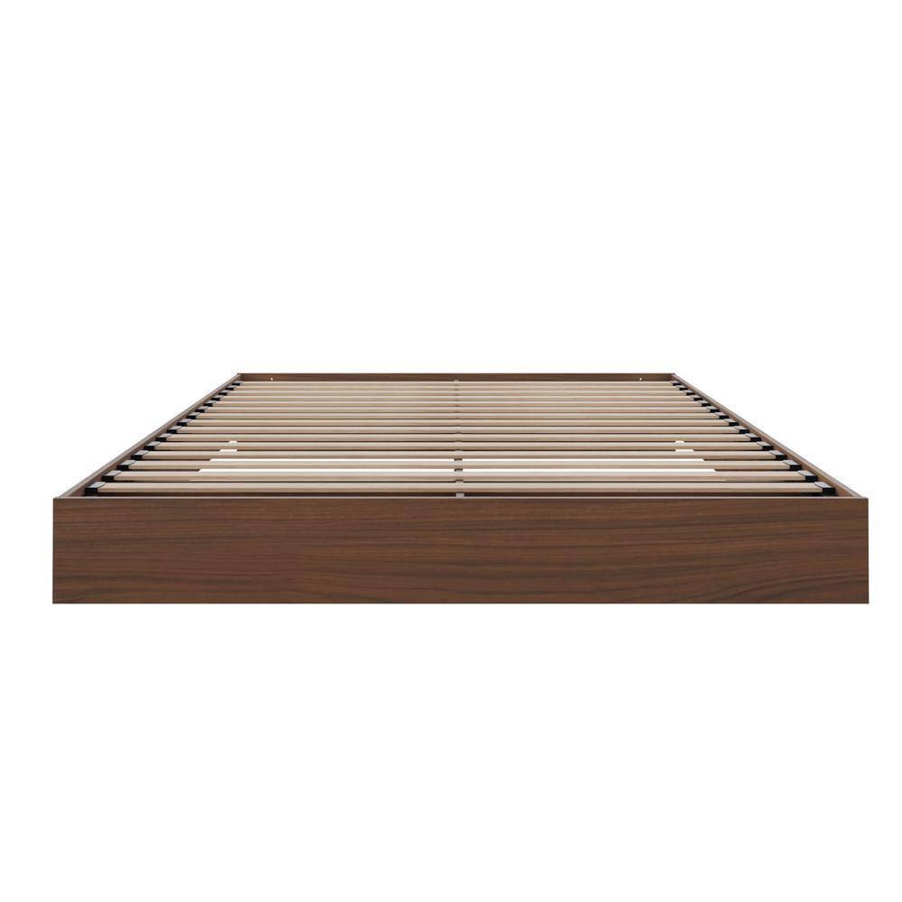 Homestock Country Cottage 345431 Full Size Platform Bed, Walnut