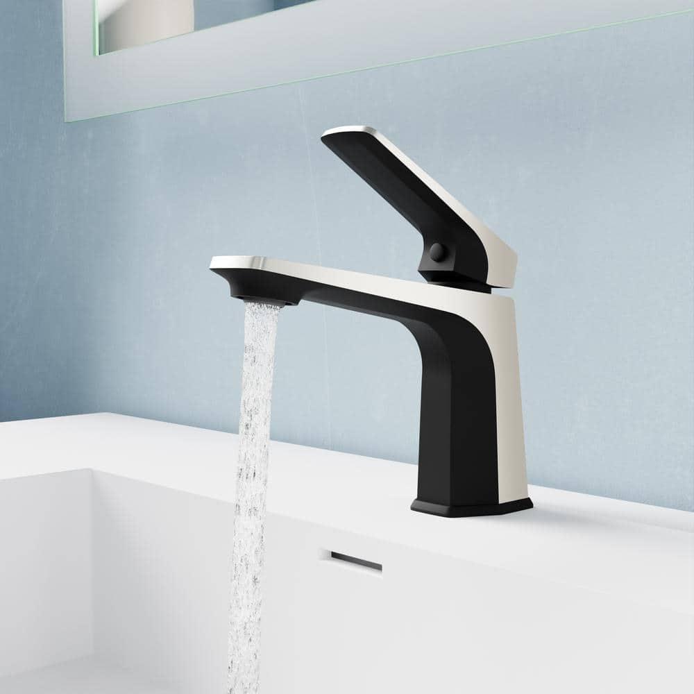 Single-Hole Single-handle Bathroom Faucet with Drain Assembly