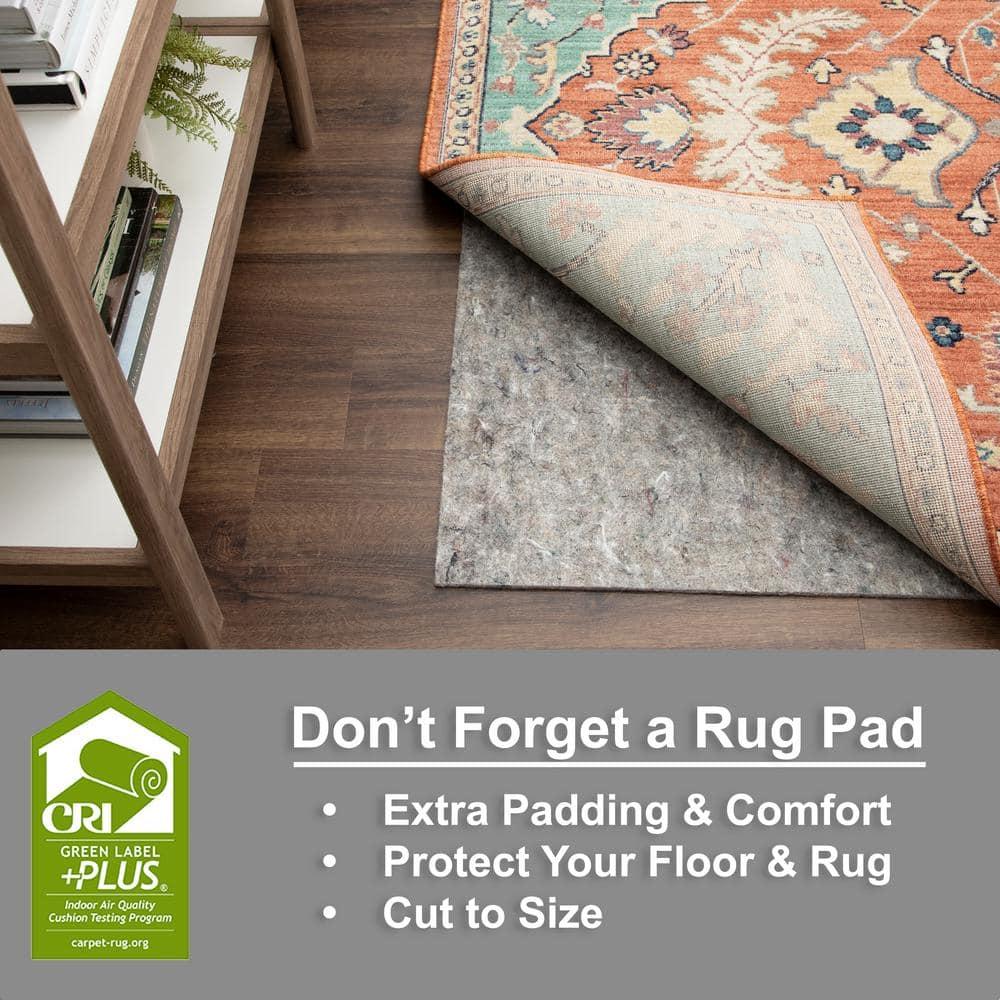 Caravan Blue Medallion Easy-Care Synthetic Rectangular Rug