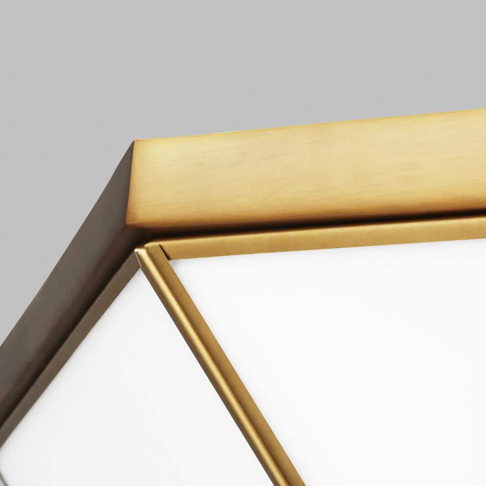 Morrison Satin Brass 15.5" LED Indoor/Outdoor Flush Mount