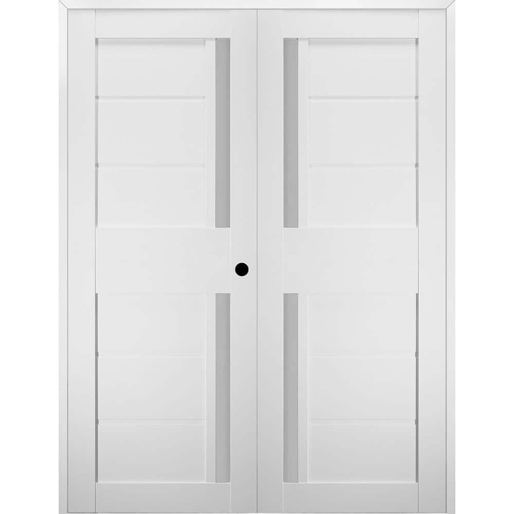 Belldinni Paneled Manufactured Wood and Glass Prefinished Esta Standard Door