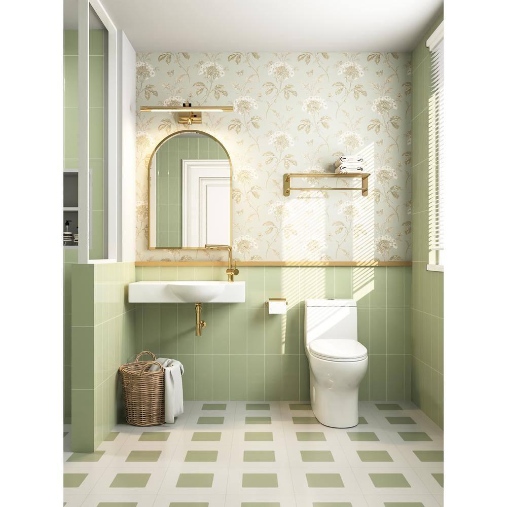 Ally Standard Bathroom Toielt, Modern Toilet with Comfort Chair Height Floor Mounted(Seat Included)