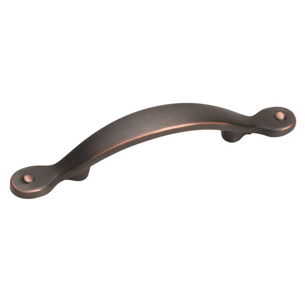 Amerock Inspirations 3 inch (76mm) Center-to-Center Oil-Rubbed Bronze Cabinet Pull