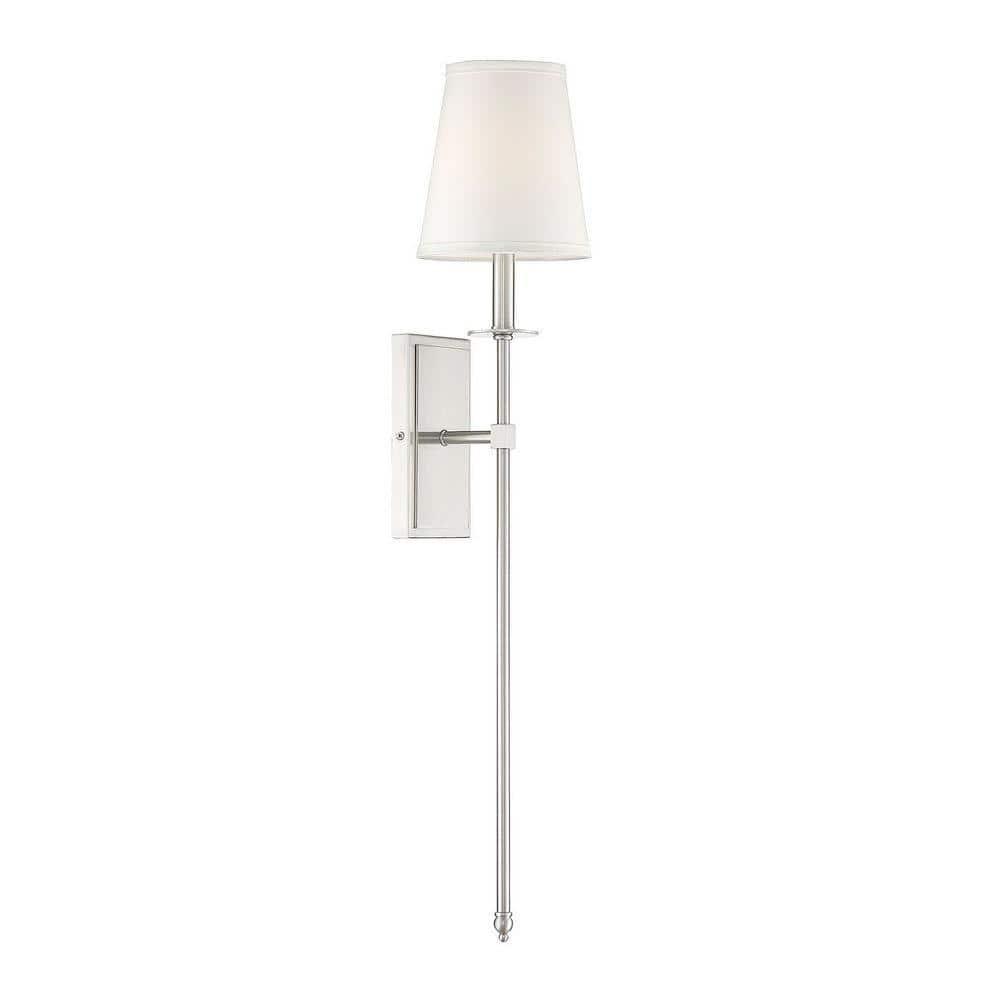 Savoy House Monroe 1 - Light Wall Light in  Satin Nickel