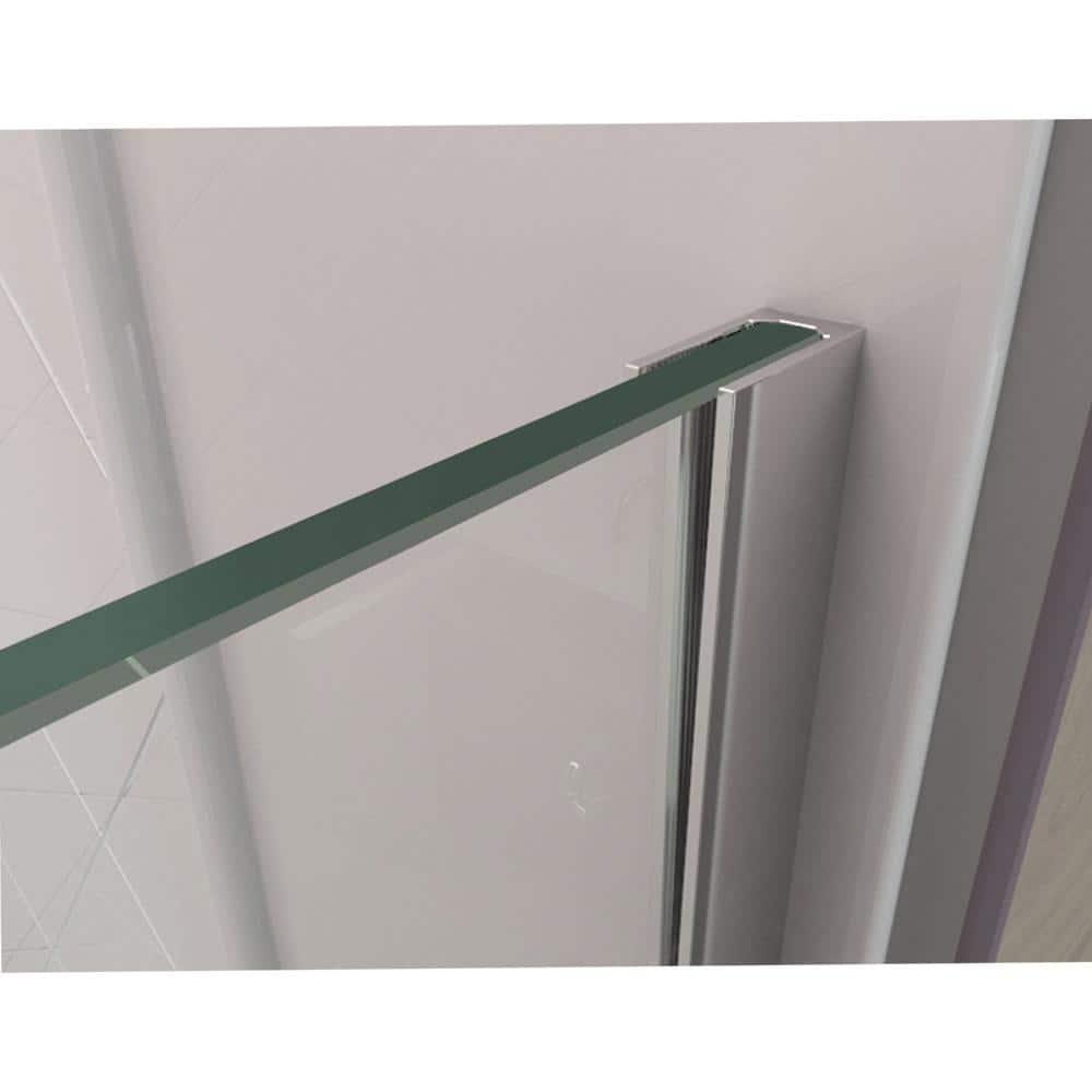 Linea Oil Rubbed Bronze Frameless Shower Door with Clear Glass