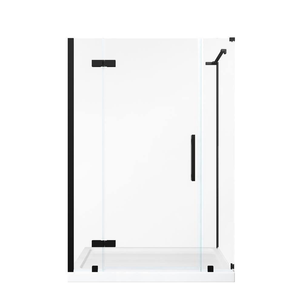 Ove Decors Endless Tampa 54" W x 72" H Corner Frameless Shower Kit, Door, Panel, Base TA1433430