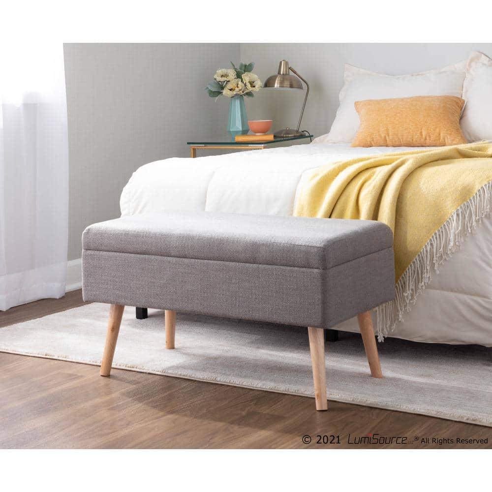 Mercury Row® Beyers Fabric Upholstered Storage Bench