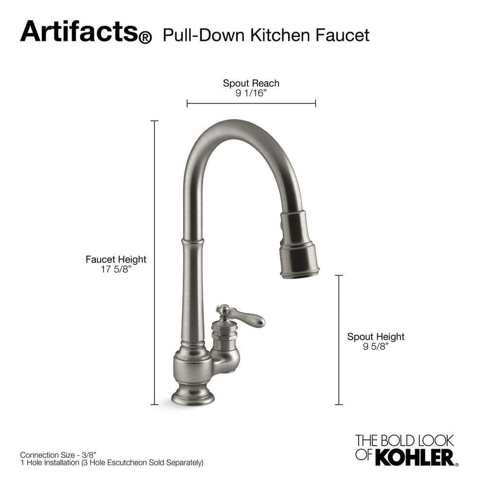 Artifacts Pull Down Bar Faucet