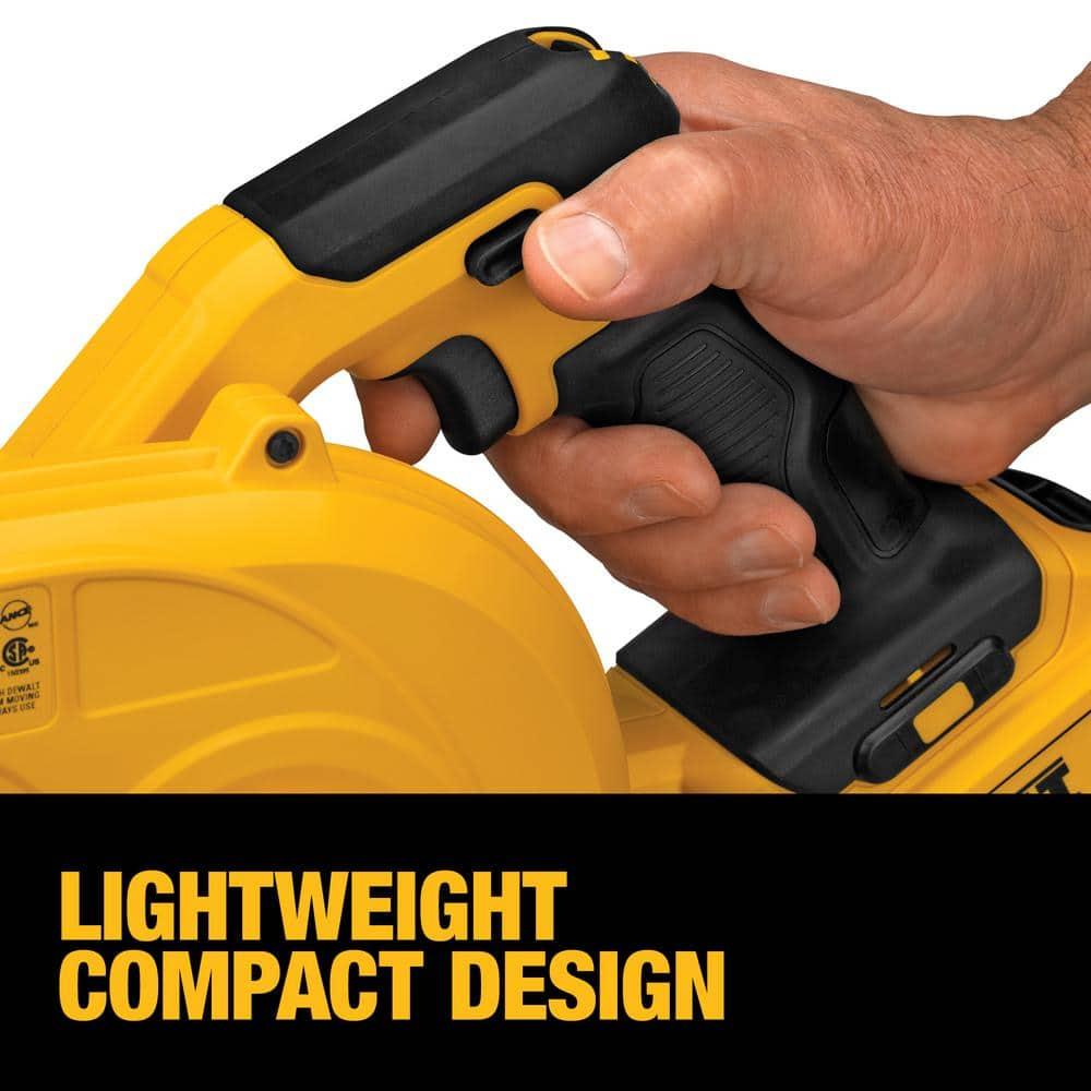 DEWALT 20V Yellow and Black Cordless Handheld Blower