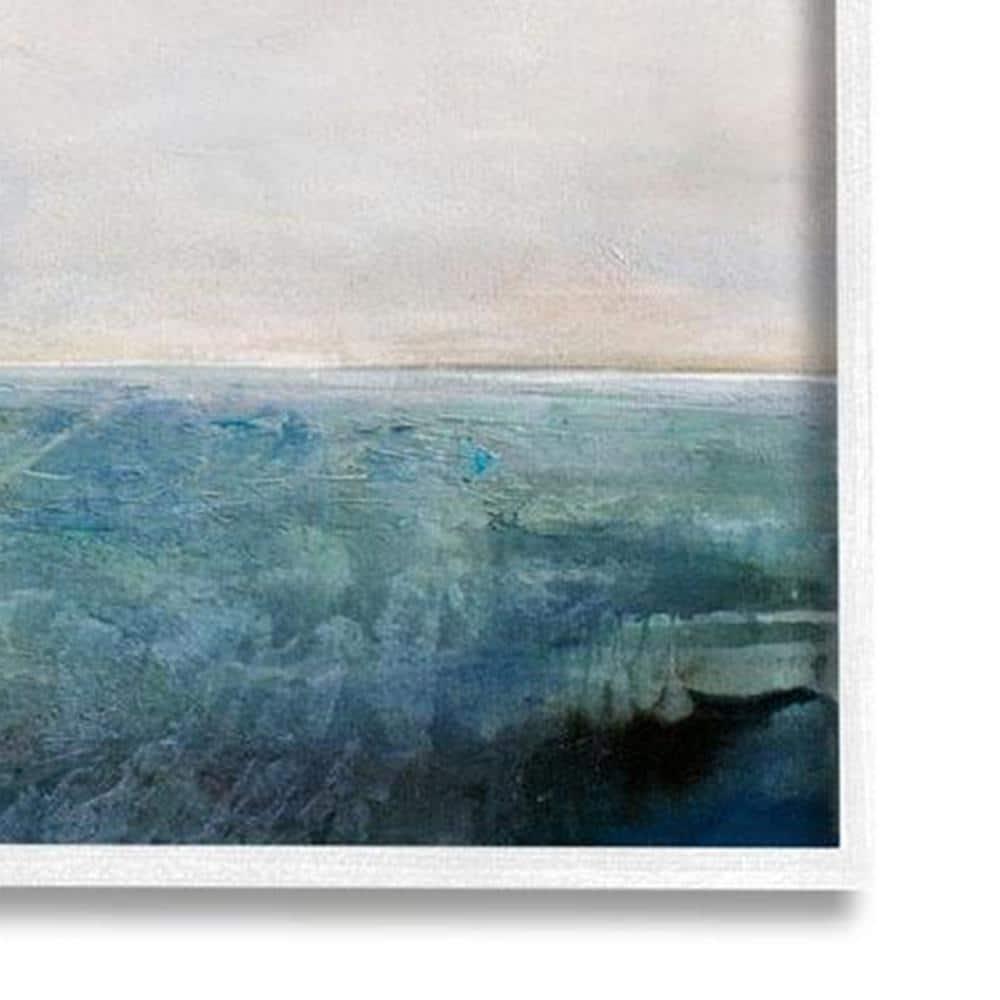 Stupell Industries Abstract Ocean Horizon Line Nautical Water Cloudy Sky, 11 x 14,Design by Karen Hale