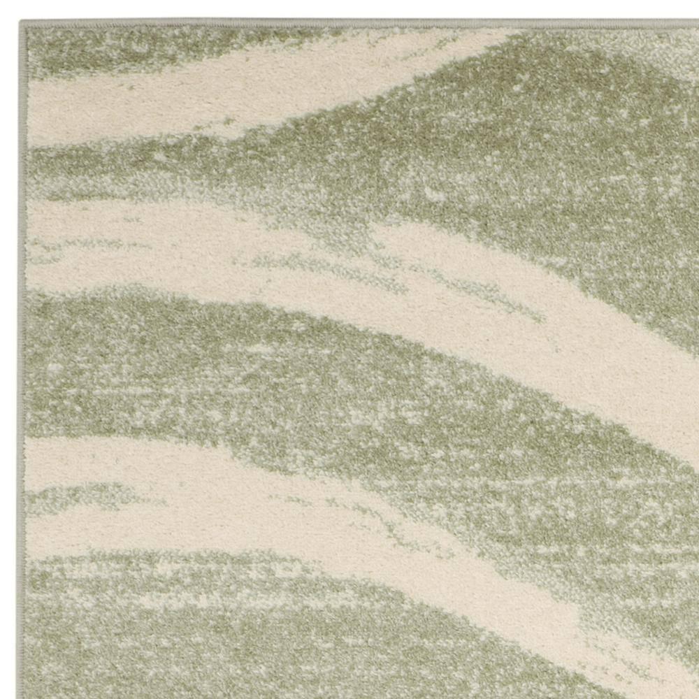 Adirondack ADR125 Machine Made Indoor Area Rug - Sage/Cream - 5'x5' - Safavieh