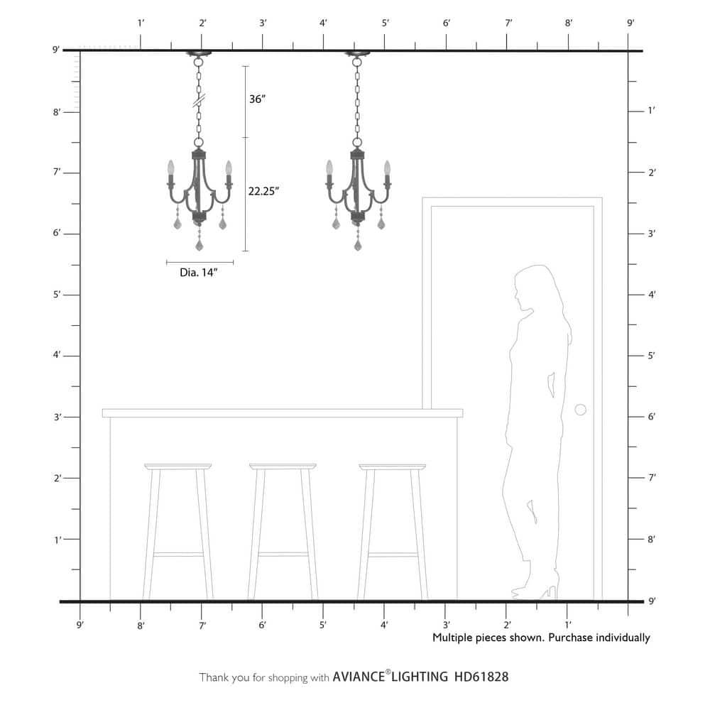 3 - Light Classic / Traditional Chandelier