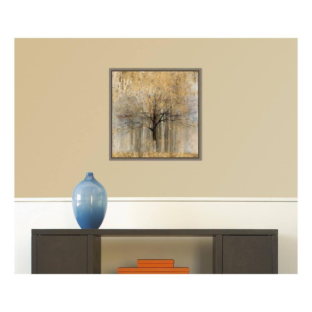 Amanti Art Open Arms Gold by Avery Tillmon Canvas Wall Art Print Framed 22-in. x 22-in. in Graywash