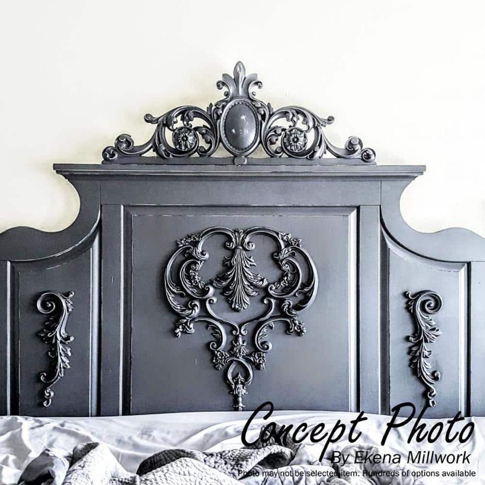 Ekena Millwork 7 7/8"W x 4 1/8"H x 3/4"P Medway Scroll Onlay, Right