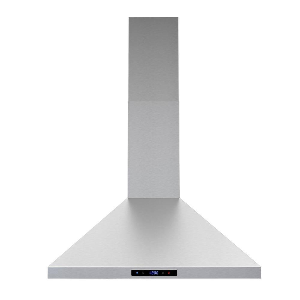Streamline Francesco 30" 350 Cubic Feet Per Minute Ducted Wall Mount Range Hood with Baffle Filter and Light Included