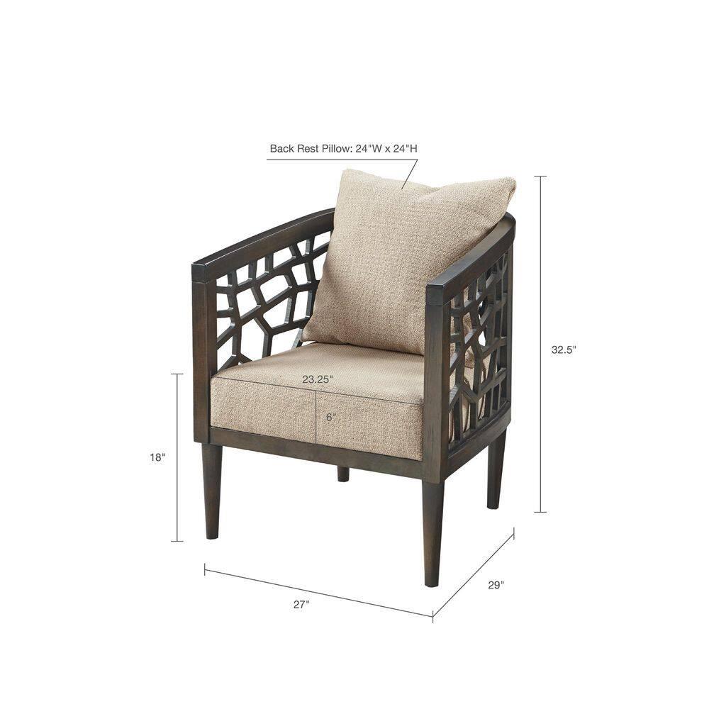 Pierre 27" W Polyester Barrel Chair