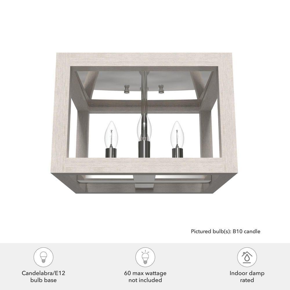 Hunter Fan Squire Manor 4 Light Flush Mount Ceiling Light Fixture