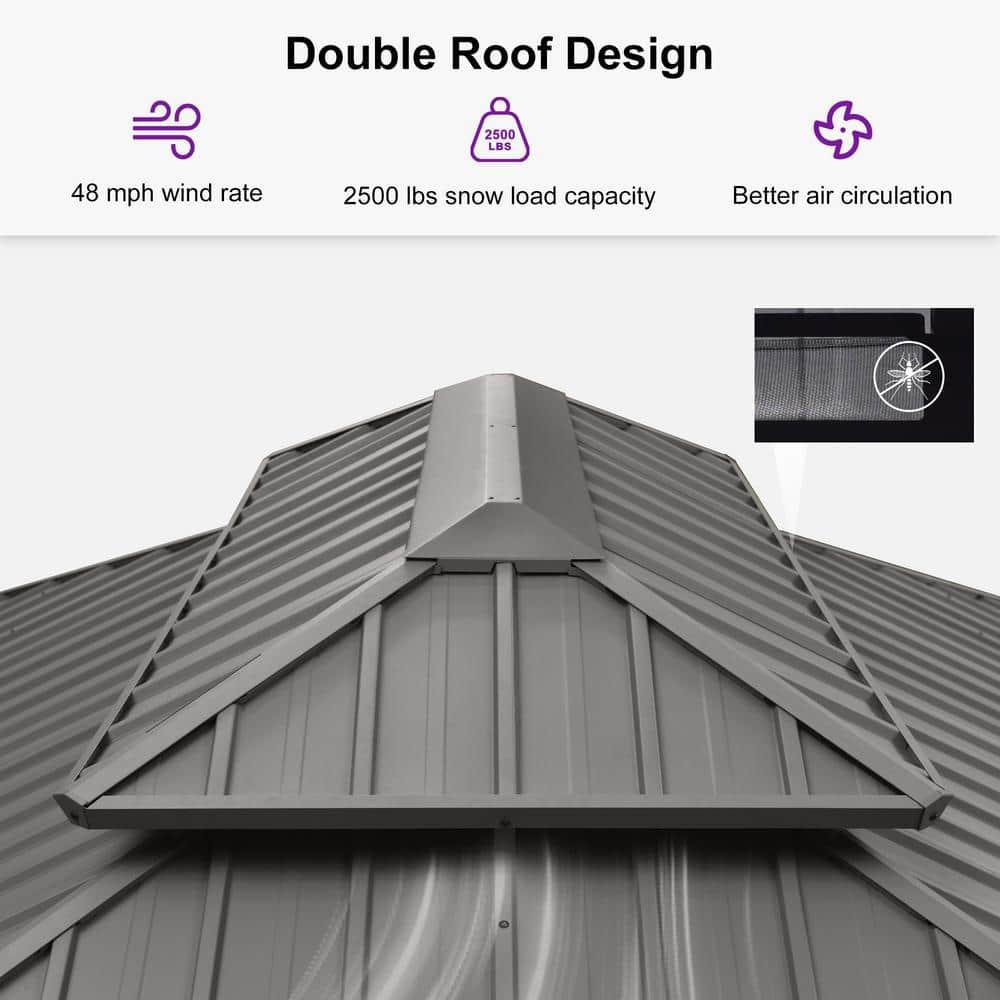 Purple Leaf Purple Leaf Aluminum Patio Gazebo