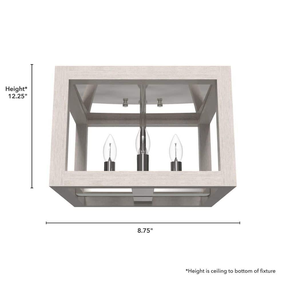 Hunter Fan Squire Manor 4 Light Flush Mount Ceiling Light Fixture