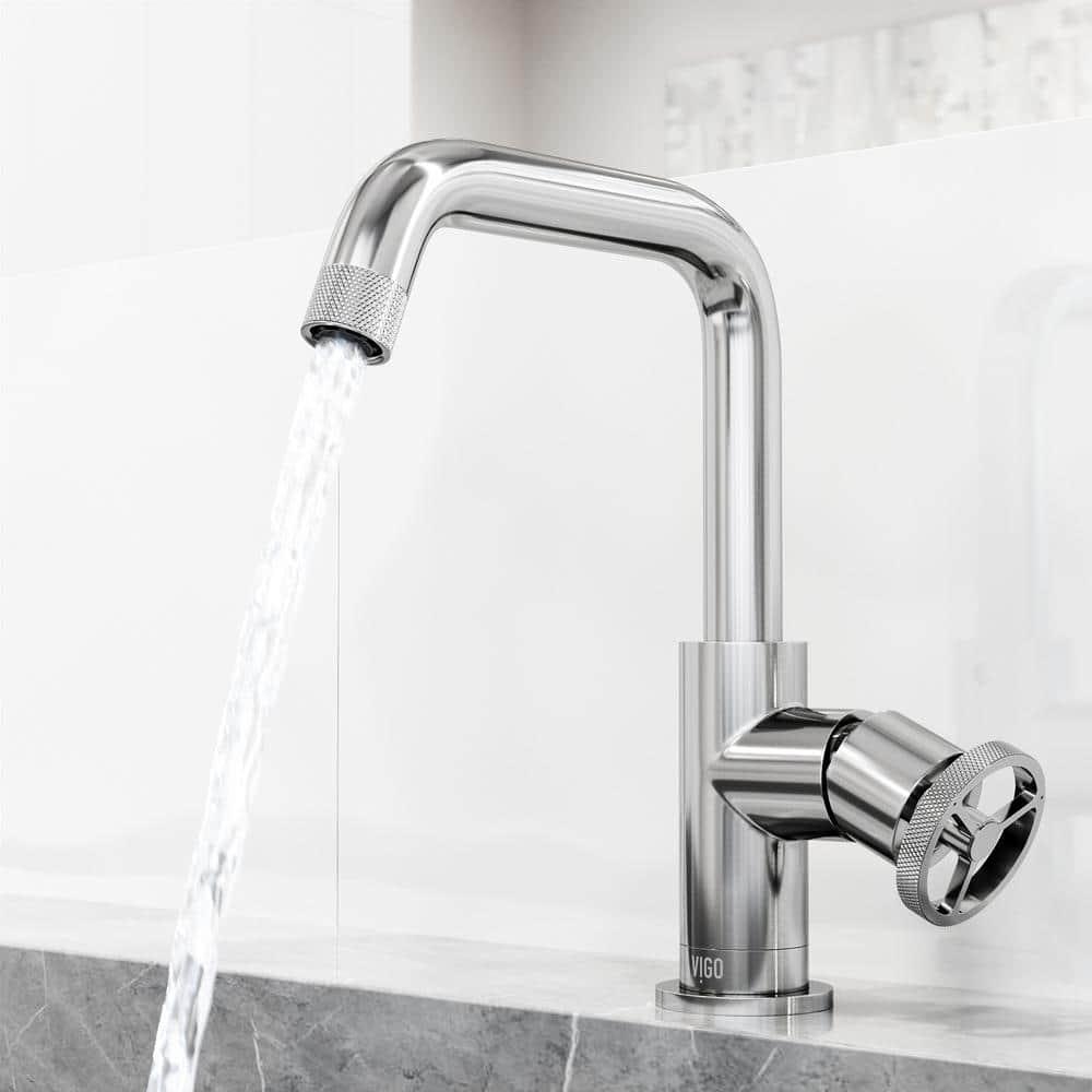 Cass 9" H Single Handle Single Hole Bathroom Faucet