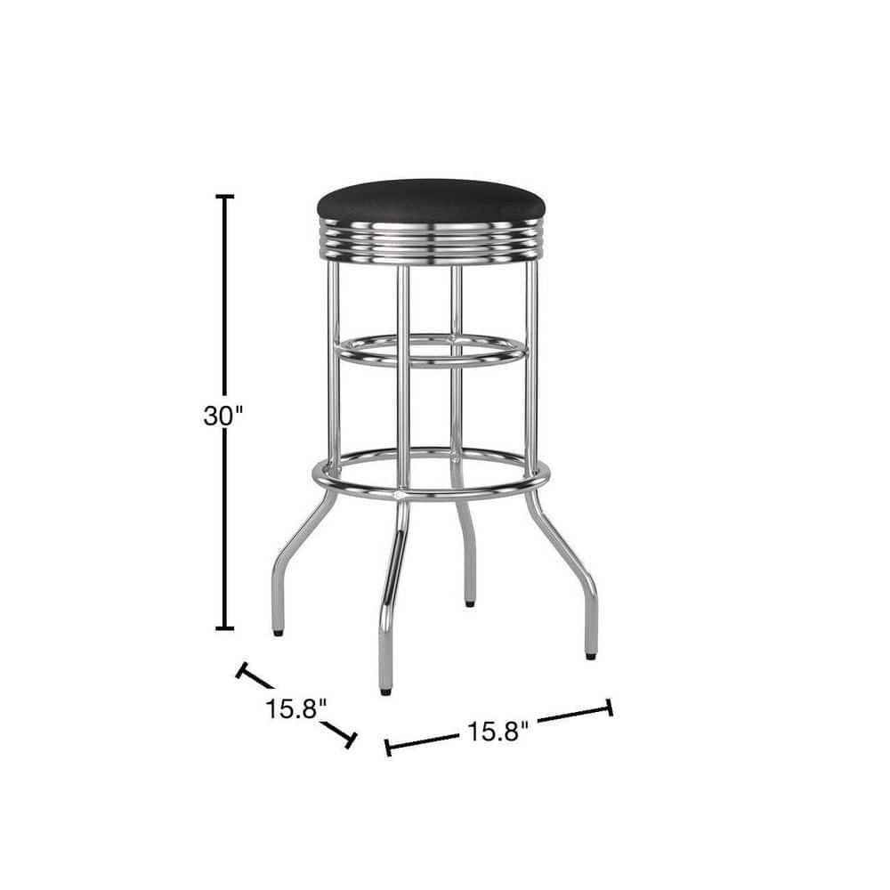 Trinity  30" Swivel Stool, Chrome