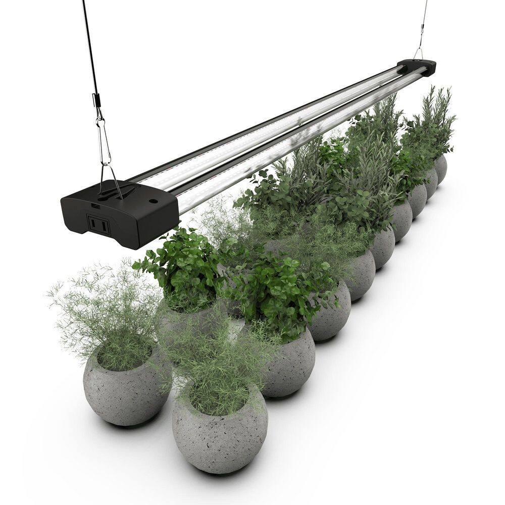 BoostGro 4FT LED Grow Light, Full Spectrum with Enriched Red Light, Linkable Design, for Indoor Plants and Gardening (1-pack)