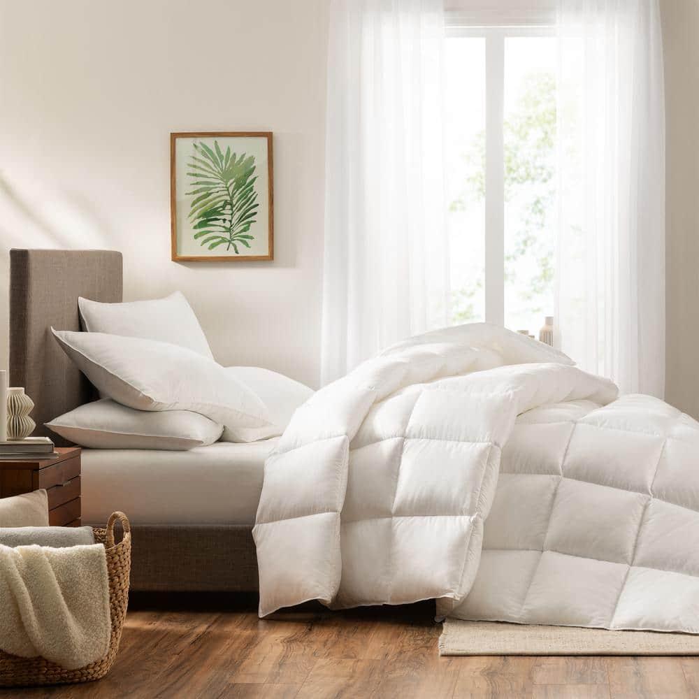 Queen Down Illusion Extra Warmth Down Alternative Comforter - Serta: Hypoallergenic, 300 Thread Count, Machine Washable
