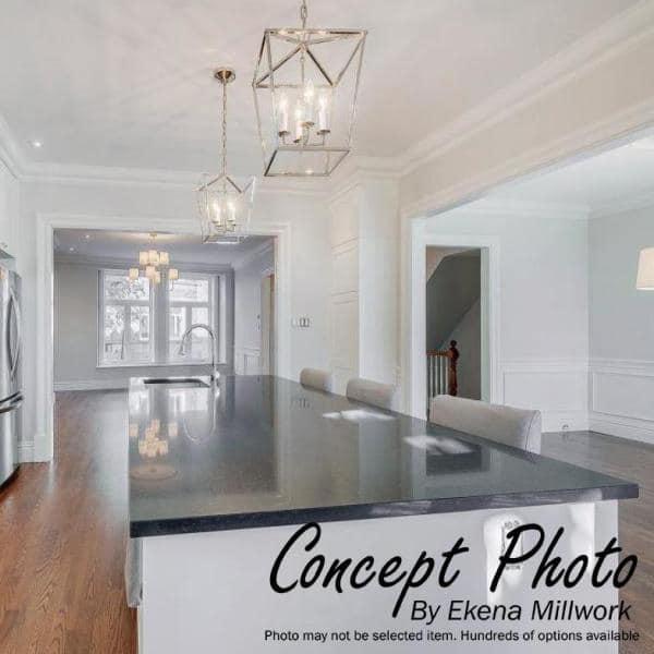 7 3/8"H x 4 3/4"P Hillsborough Baseboard Moulding Outside Corner