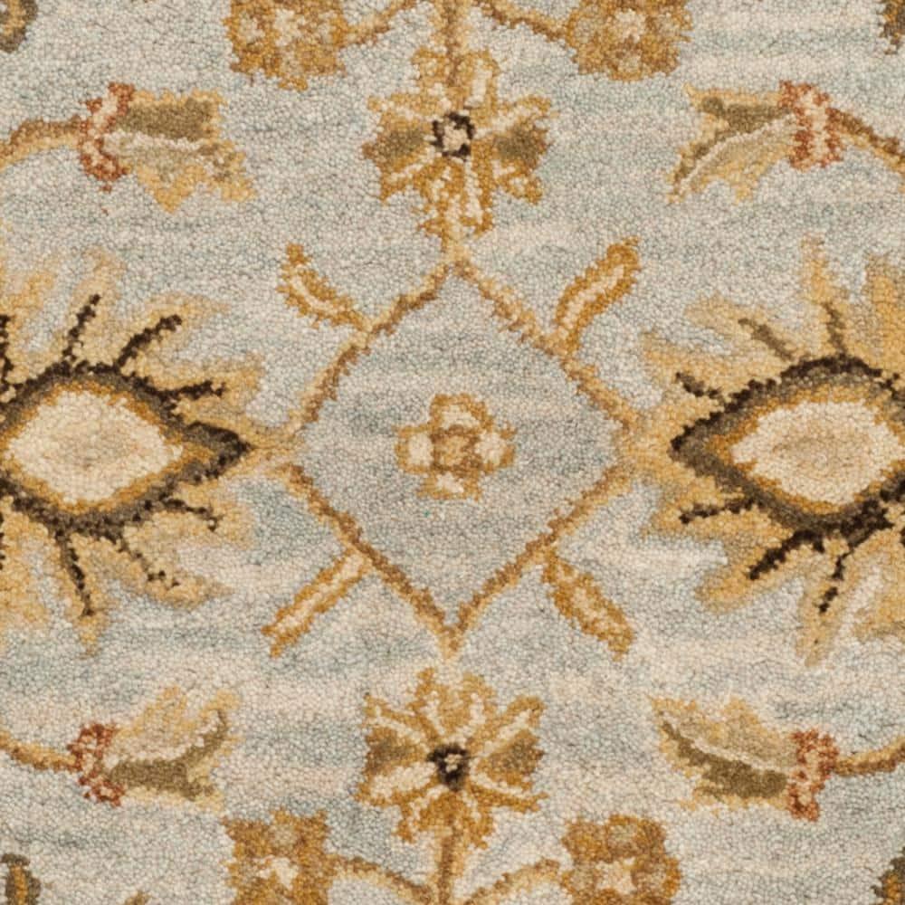 Antiquity AT856 Hand Tufted Runner Rug - Light Blue/Sage - 2'3"x8' - Safavieh.