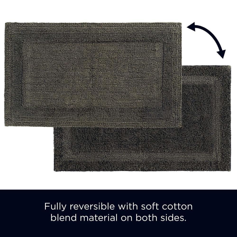 French Connection French Connection Hearn Rectangle Cotton Blend Bath Rug