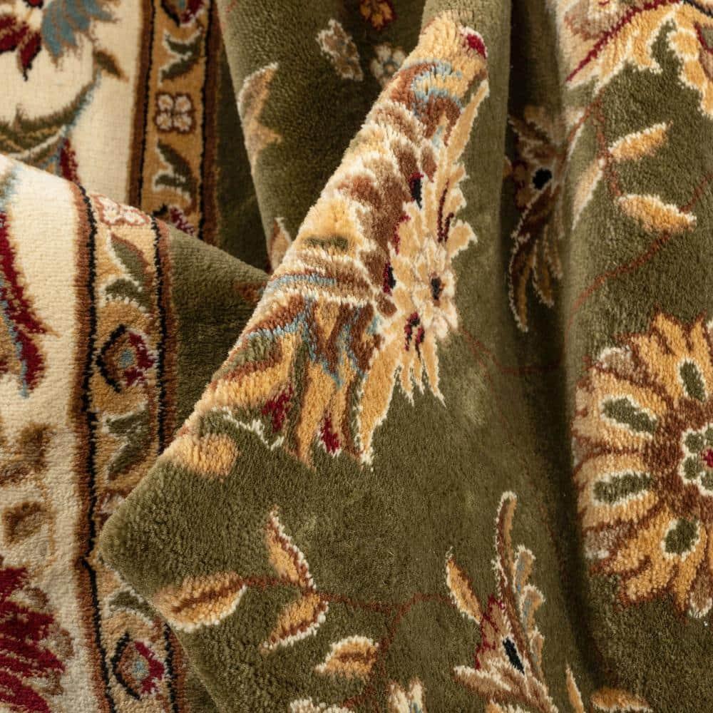 Well Woven Timeless Abbasi Oriental Persian Green 5'3" x 7'3" Area Rug