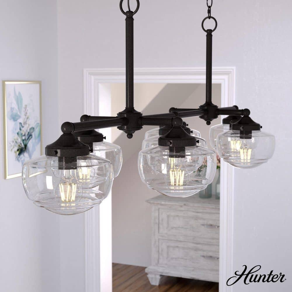 Saddle Creek 7 - Light Kitchen Island Linear Pendant
