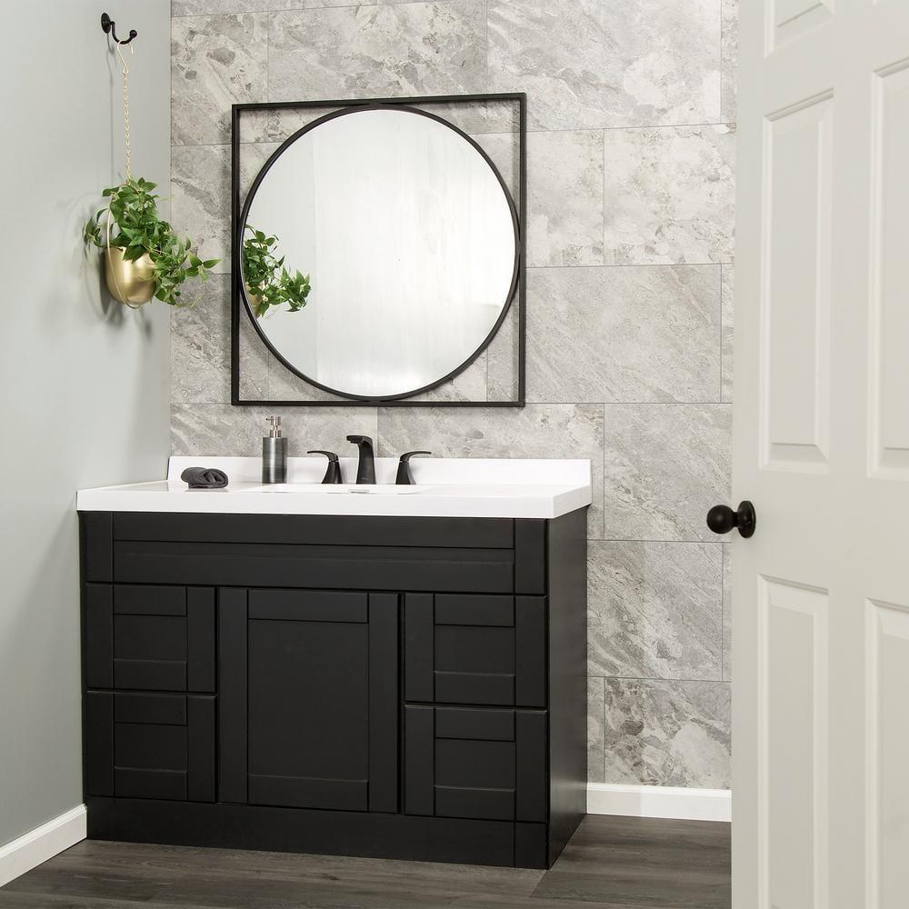 Palisade 25.6 in. x 14.8 in. Interlocking Vinyl Waterproof Wall Tiles