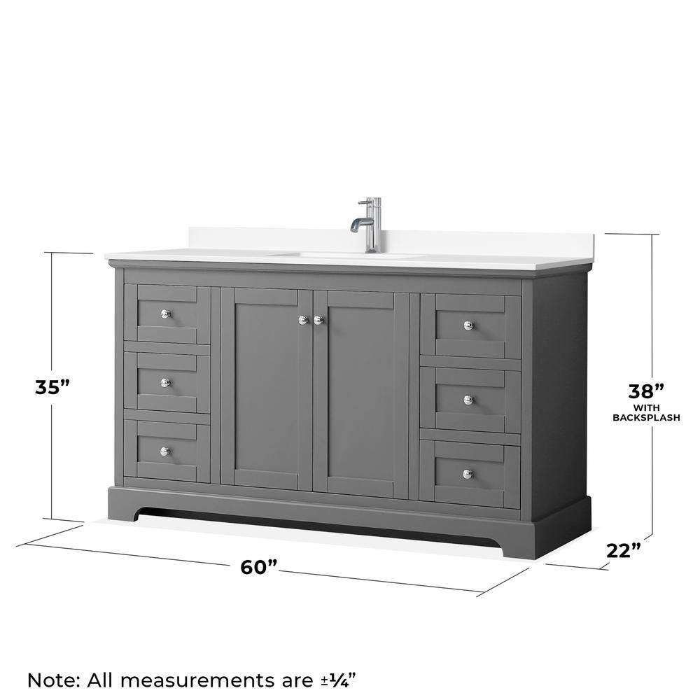 Avery 60'' Single Bathroom Vanity with Top
