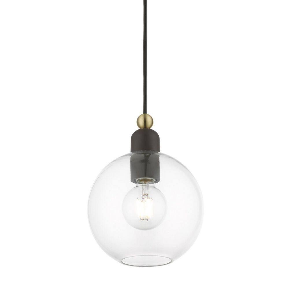 Livex Lighting Downtown 1 - Light Pendant in  Bronze/Antique Brass