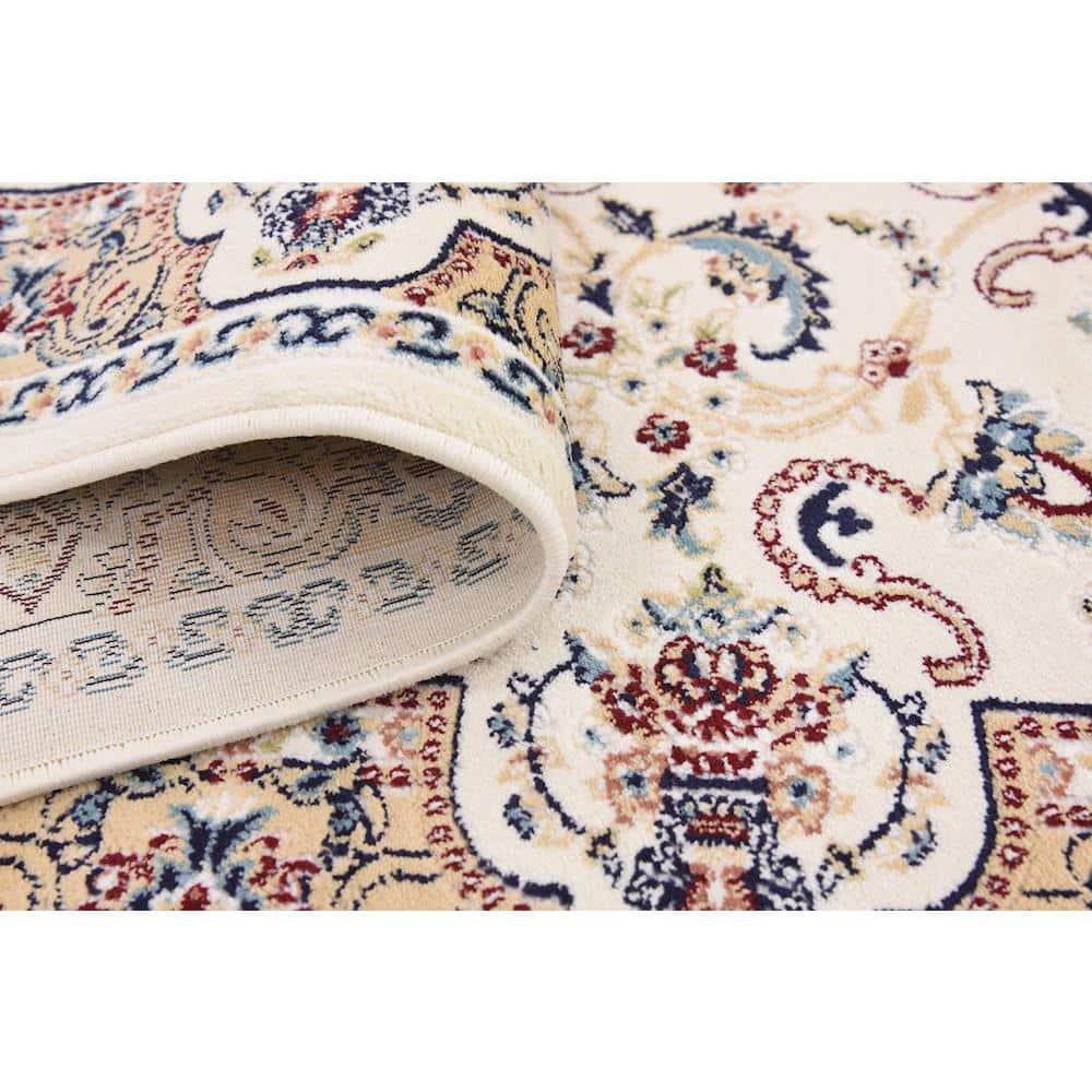 Unique Loom Narenj Collection Area Rug - Newcastle (3' x 13' 1" Runner Ivory/Beige)