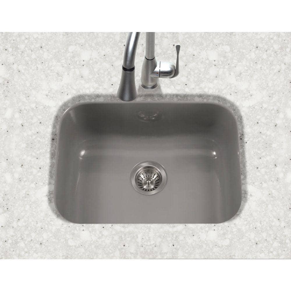 Porcela 22.75'' L Undermount Single Bowl Steel Kitchen Sink