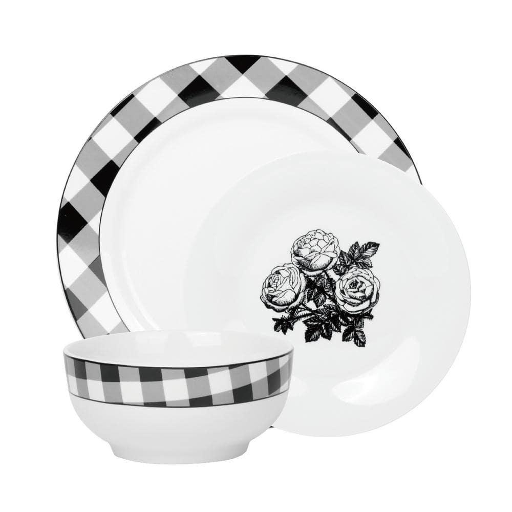 Godinger Silver Art Co Godinger 12 Piece Dinnerware Set, Service for 4