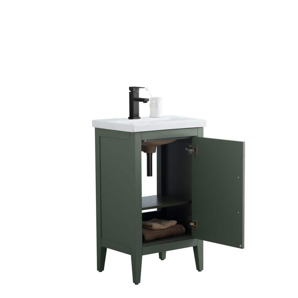20'' Single Bathroom Vanity with Ceramic Top