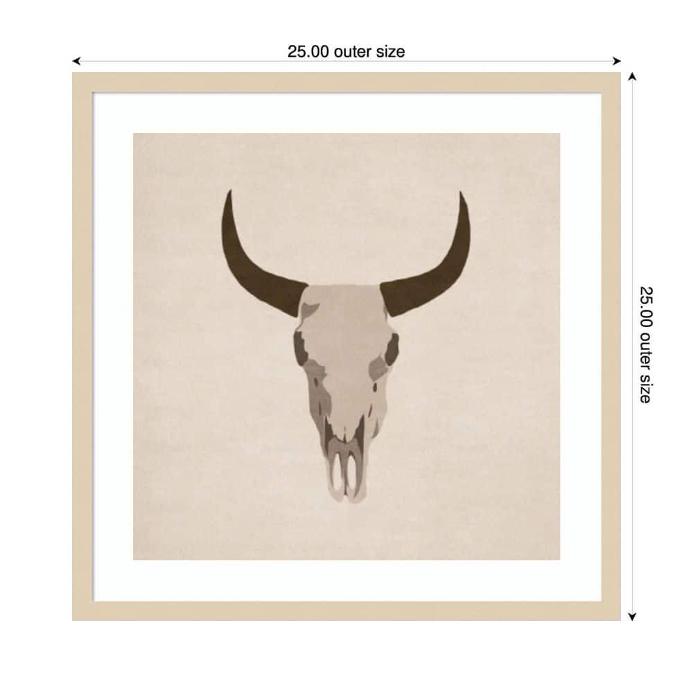 Amanti Art Skull by Emel Tunaboylu Wood Framed Wall Art Print 25 in. x 25 in.