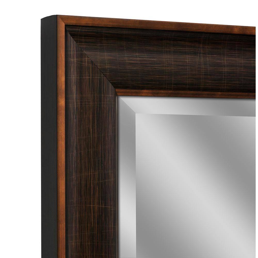 Head West Oil rubbed Bronze Framed Beveled Accent Wall Vanity Mirror - 28 x 34