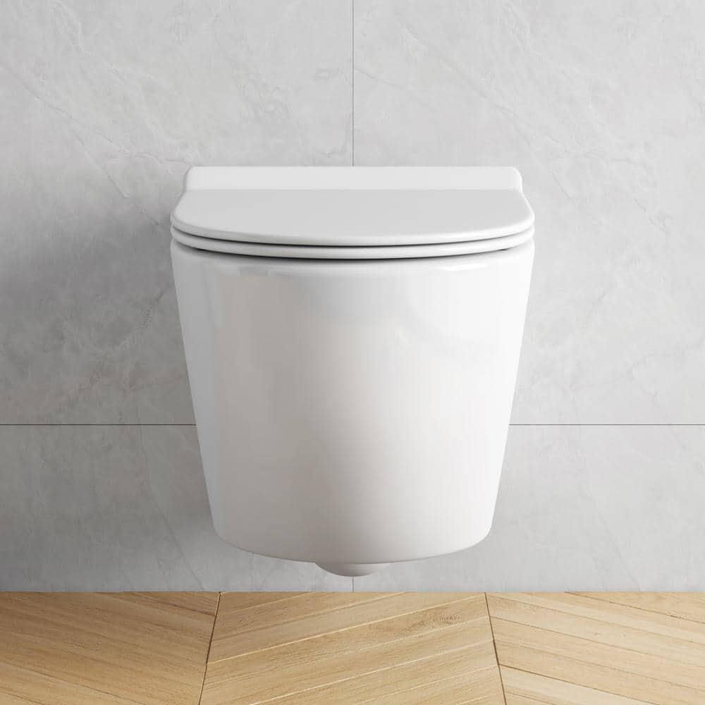Hampton Elongated Wall Mount Toilet Wall Hung Toilet Bowl