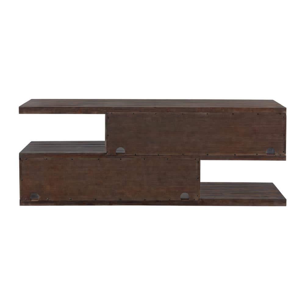 Lexington 70" Solid Wood TV Stand Dark Mocha Brown - Martin Svensson Home