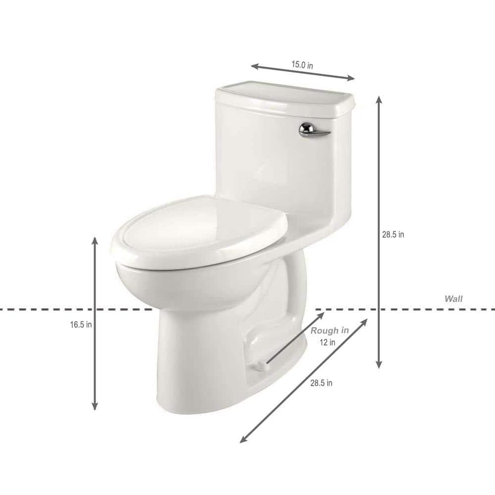American Standard Cadet 1.28 Gallons GPF Elongated Floor Mounted Kit (Seat Included)