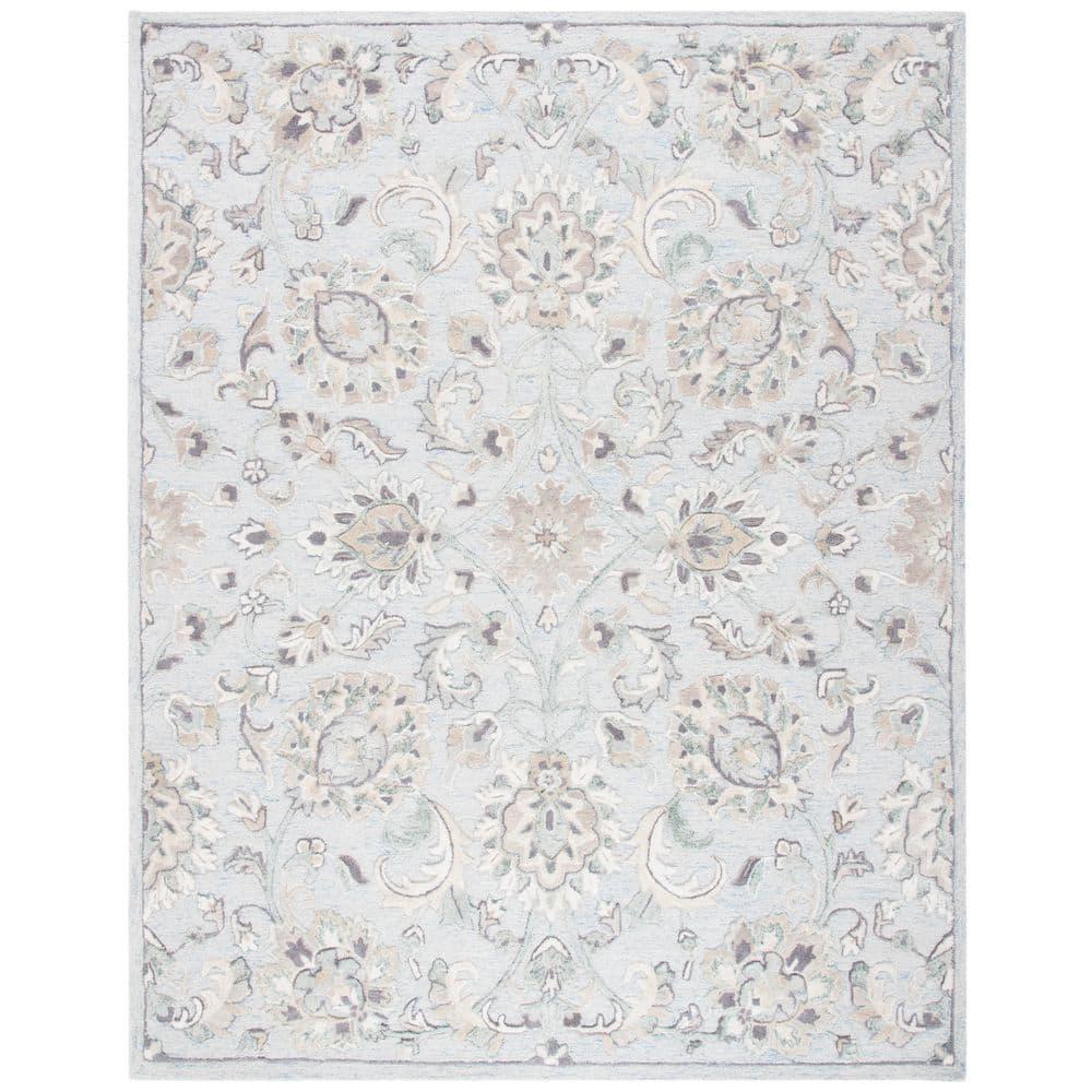Glamour GLM624 Hand Tufted Indoor Area Rug - Light Blue/Ivory - 8'x10' - Safavieh