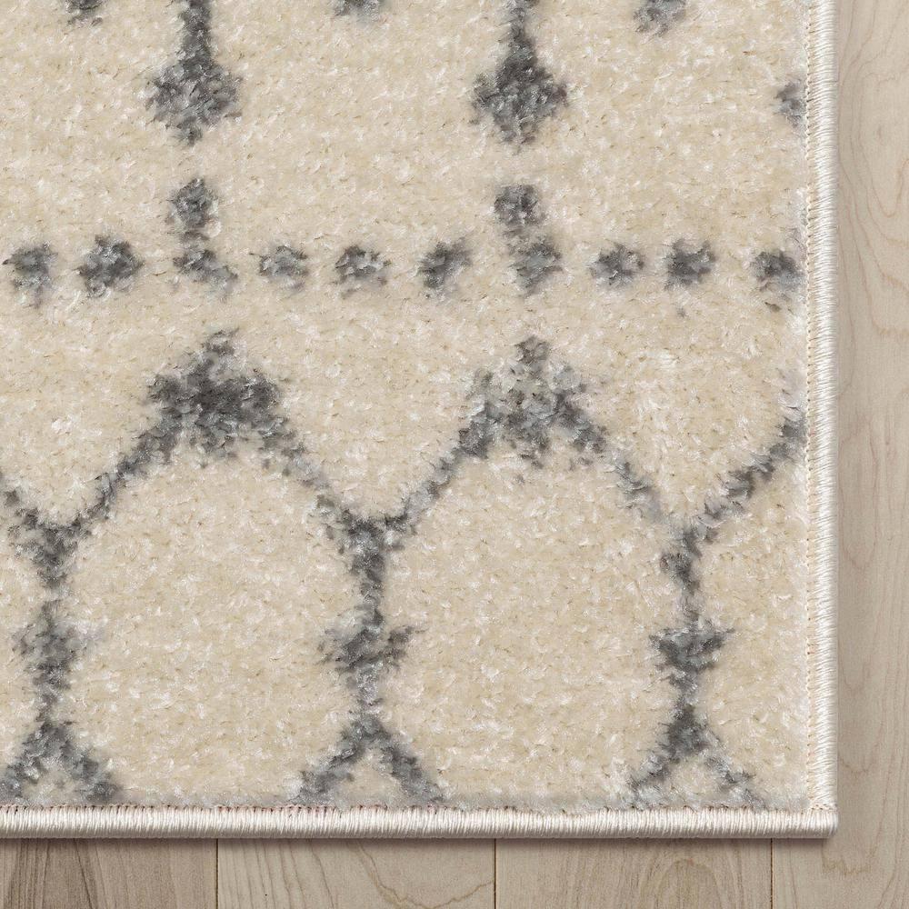 Mystic Colette Moroccan Trellis Ivory Grey Area Rug
