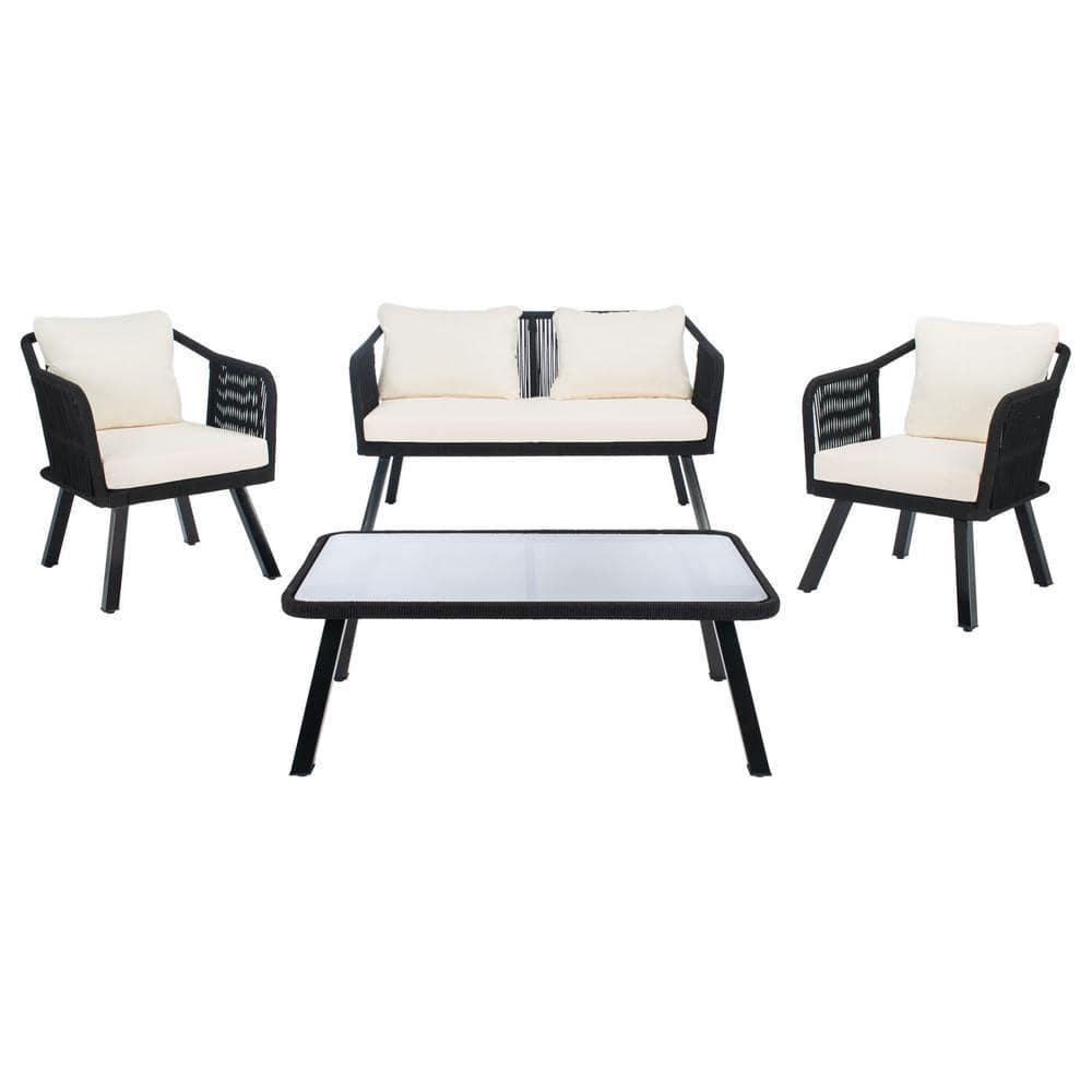 Highland Dunes Orme 4 Piece Rattan Sofa Seating Group with Cushions & Reviews | Wayfair