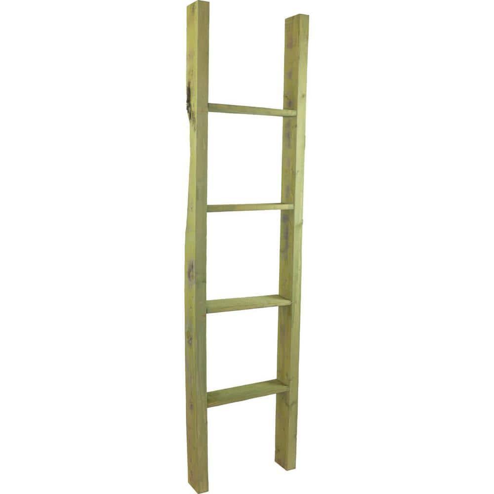 Ekena Millwork Vintage Farmhouse Rung Decorative Ladder