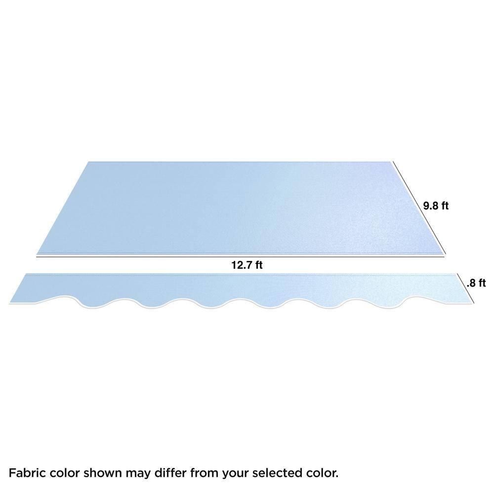 ALEKO ALEKO Motorized Retractable Outdoor Awning with White Frame